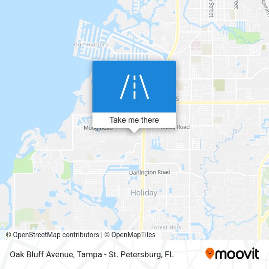 Mapa de Oak Bluff Avenue