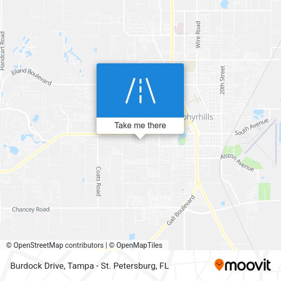 Mapa de Burdock Drive