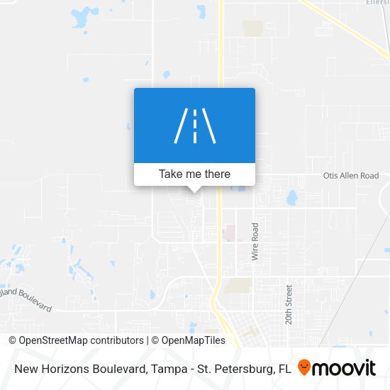 New Horizons Boulevard map