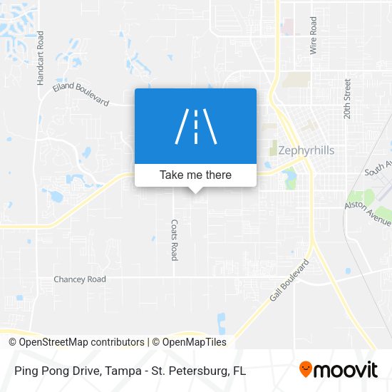 Mapa de Ping Pong Drive
