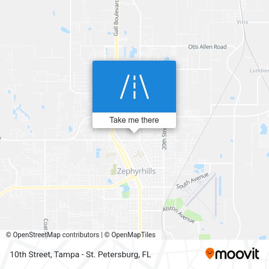 10th Street map