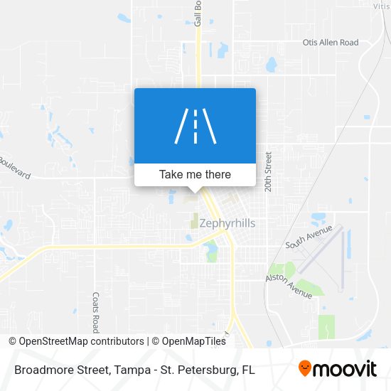 Broadmore Street map