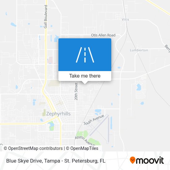 Mapa de Blue Skye Drive