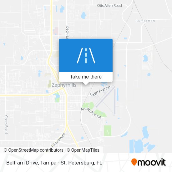 Beltram Drive map
