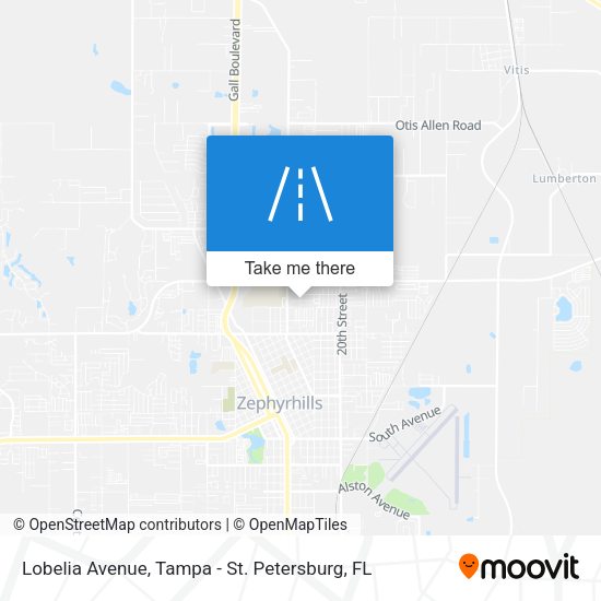 Lobelia Avenue map
