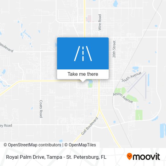 Mapa de Royal Palm Drive