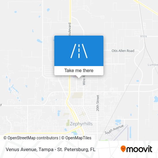 Venus Avenue map