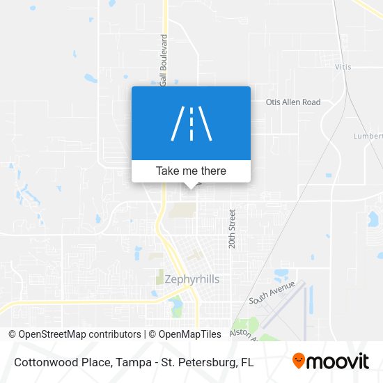Mapa de Cottonwood Place