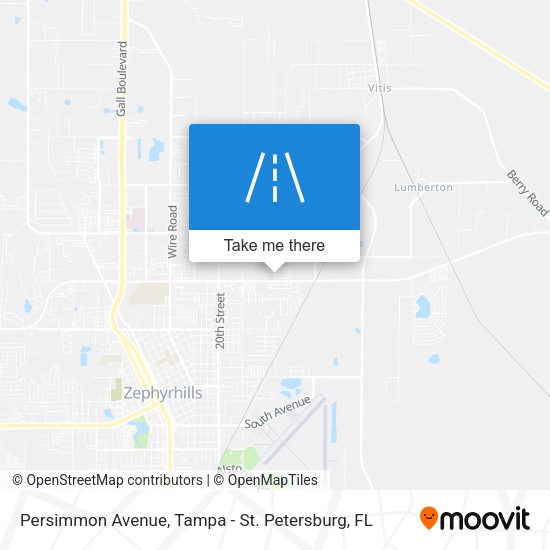 Mapa de Persimmon Avenue