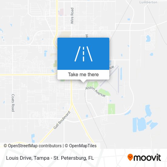 Louis Drive map