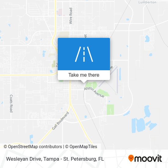 Mapa de Wesleyan Drive