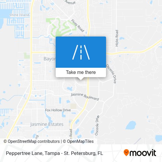 Peppertree Lane map