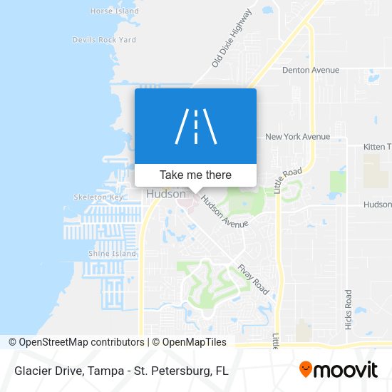 Glacier Drive map