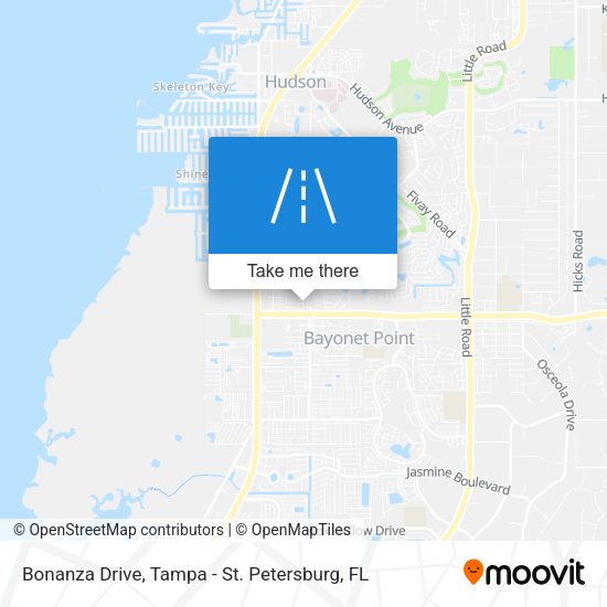 Bonanza Drive map