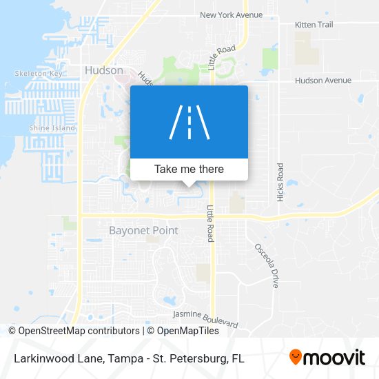 Larkinwood Lane map