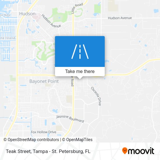 Teak Street map