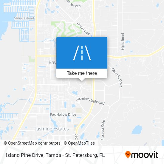 Island Pine Drive map