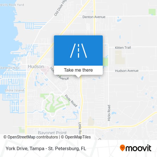York Drive map