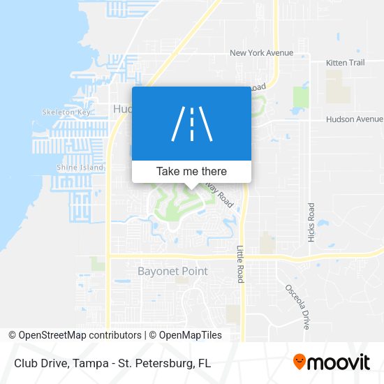 Club Drive map