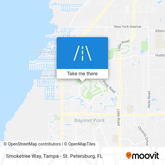 Smoketree Way map