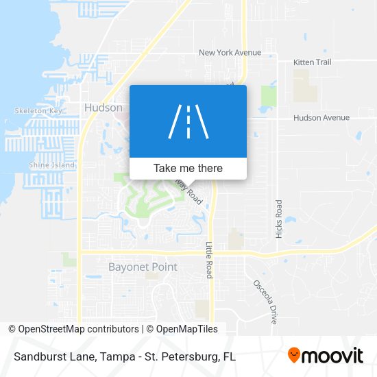 Sandburst Lane map
