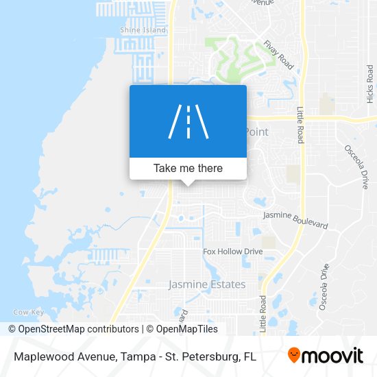 Mapa de Maplewood Avenue
