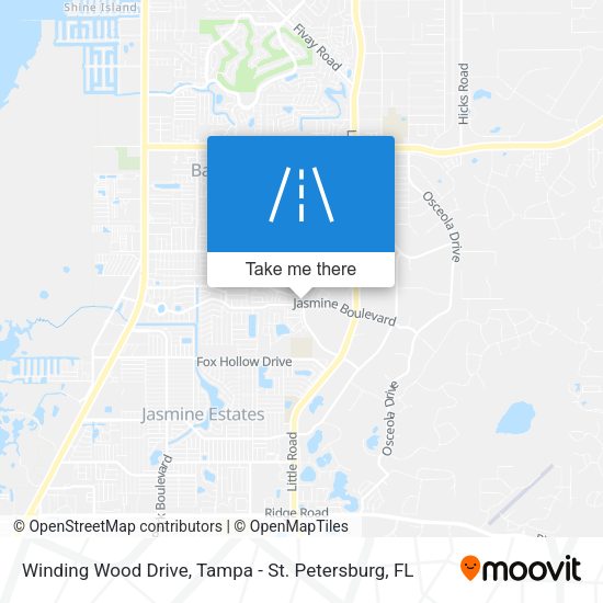 Winding Wood Drive map