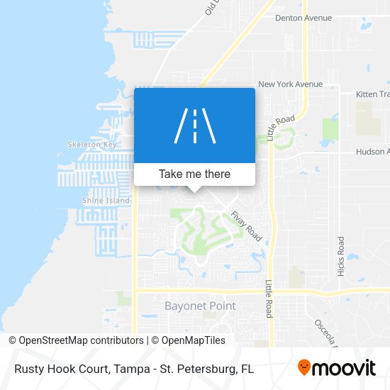 Rusty Hook Court map