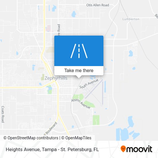 Heights Avenue map