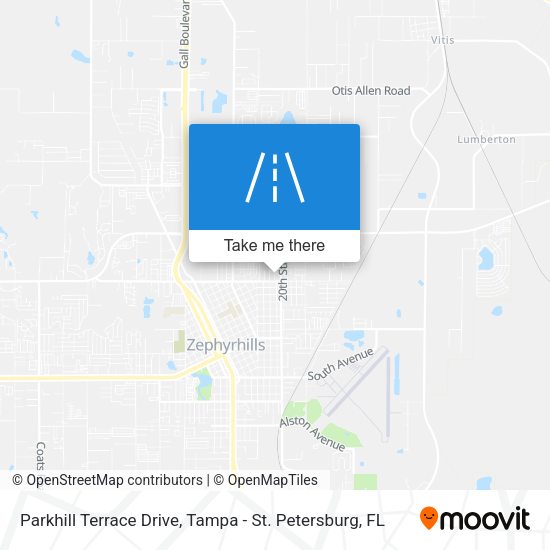 Parkhill Terrace Drive map