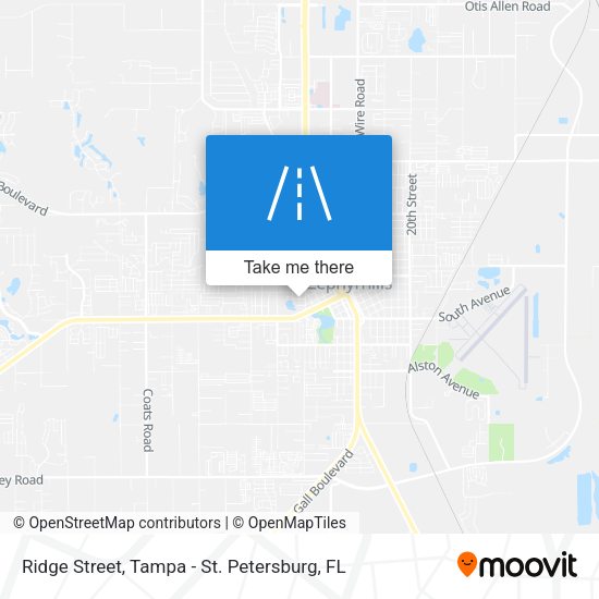 Ridge Street map