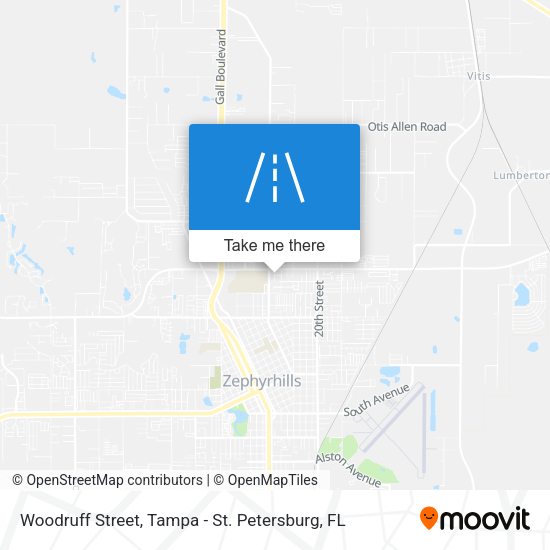 Woodruff Street map