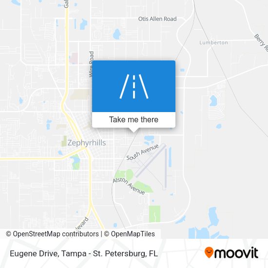 Eugene Drive map