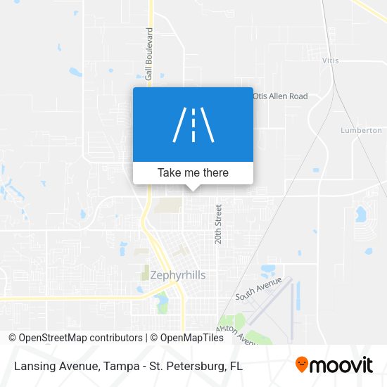 Mapa de Lansing Avenue