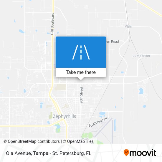 Ola Avenue map