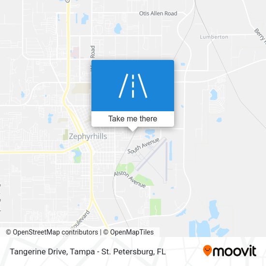 Tangerine Drive map