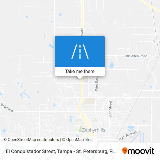 El Conquistador Street map