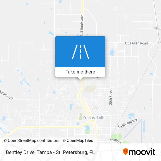 Bentley Drive map