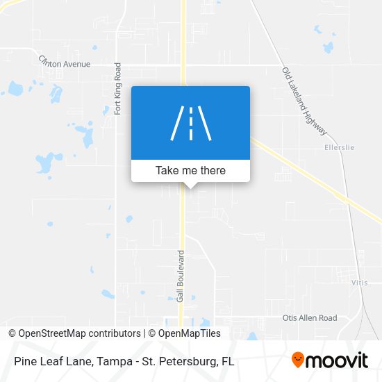 Pine Leaf Lane map