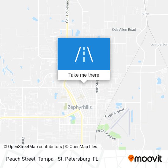 Peach Street map