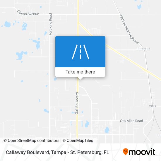 Mapa de Callaway Boulevard