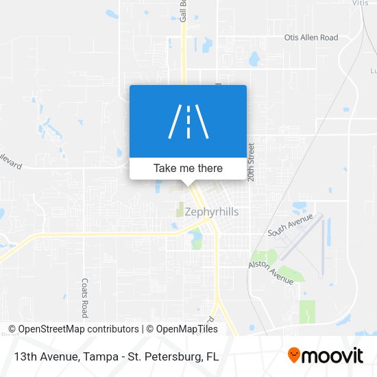 13th Avenue map