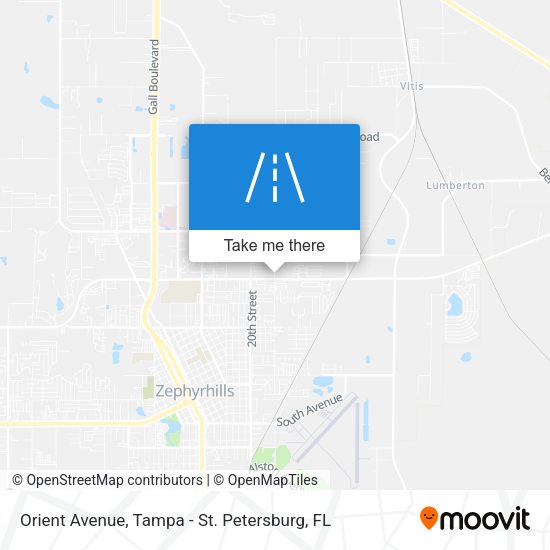 Orient Avenue map