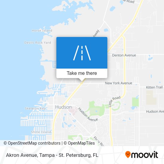 Mapa de Akron Avenue