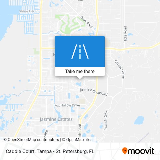 Caddie Court map