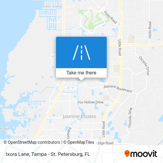Ixora Lane map