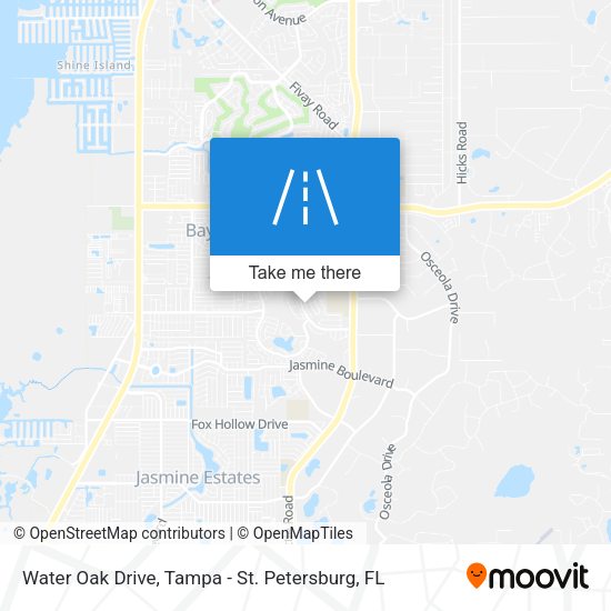 Water Oak Drive map