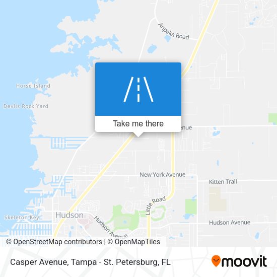Casper Avenue map