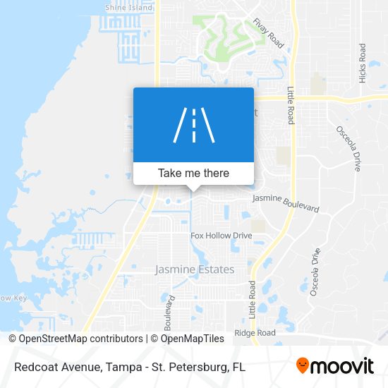 Redcoat Avenue map