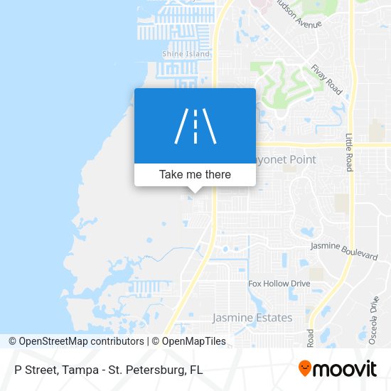 P Street map